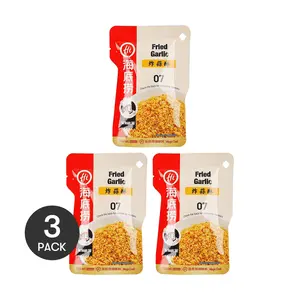 HAIDILAO Garlic Crisps 3 Pack 30g Perfect for Hot Pot BBQ Dipping Sauce Noodle Seasoning