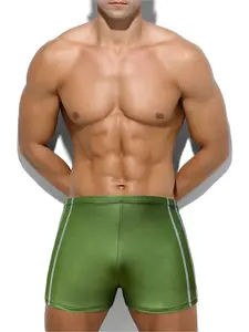 Men's Striped Casual Fashion Swim Trunks, Swimming Trunks, Adjustable Drawstring, Comfortable Lining, S-Xxl Sizes, Perfect Swimsuit for Active Men