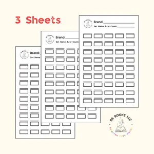 3 Swatch Sheets - 5.5" x 8.5" - White Cardstock