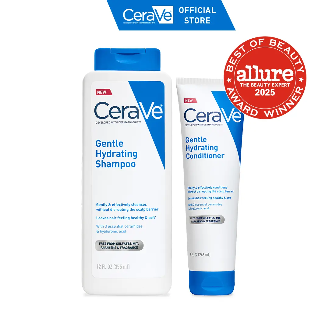 CeraVe Gentle Hydrating Shampoo + Conditioner CeraVe Gentle Hydrating Shampoo + Conditioner