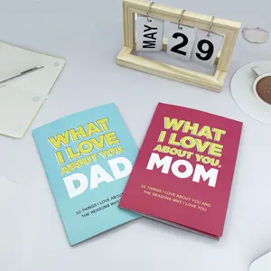 Mom and Dad, the things I like about you, the 30 things I love about you, and the reasons why I love you so much, all are recorded in this notebook.