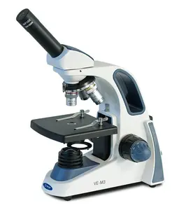 212 MAIN Velab VE-M3 Intermediate Biological Monocular Microscope - LED Lights, Achromatic Optics - for Office, School Educational Supplies