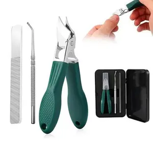 3-Counts Sets of Eagle Beak Beveled Nails Clippers,Wide Jaw Opening Anti-Splash Slanted Nail Clipper,Oblique Ingrown Toenails Clipper,for Thick Nails and Ingrown Care.