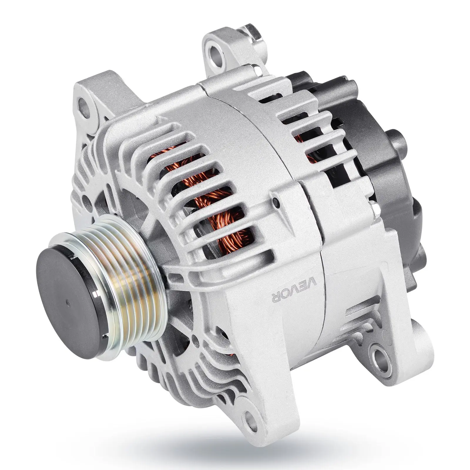【Summerfinds】VEVOR Car Alternator 11491, Compatible with Hyundai Sonata 2.4L 2010-2013, Kia Optima 2.4L 2011-2013, Automotive Replacement Alternator with Aluminum Housing and Pure Copper Round Coil, 37300-2G150, High Output Alternator