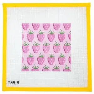 Strawberries Needlepoint Canvas
