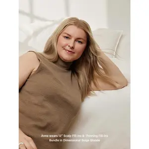 Luxy Hair 12" Jet Black Scalp & Thinning Hair Fill-Ins Bundle | 80g Human Hair