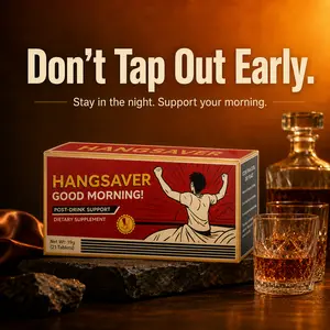 HangSaver Post-Drink Support, 7 Servings, 800mg DHM & Electrolytes, After-drink Recovery Support