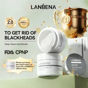 LANBENA Blackhead Remover Peel Off Mask V2.0 with 60 Sheets Paper Strip for Face and Nose Deep Cleansing Nose Strips, Skincare Comfort