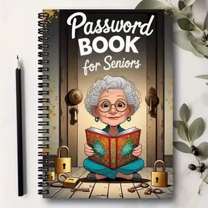 Mystery Password Book 8 Color Blind Box Set, Surprising Cover Design, Durable Password Management Notebook, Ideal Gift for Tech Enthusiasts