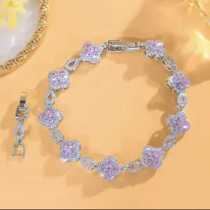 Pink Floral Bracelet