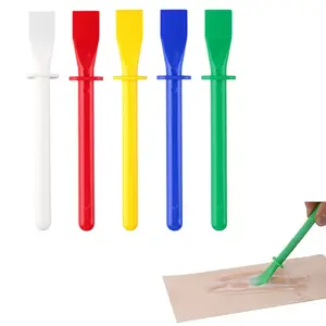 Super Tough Plastic Palette Knife, Oil Painting Small Scraper, DIY Leather Goods Tool, Elastic Film Coating Stick Accessory