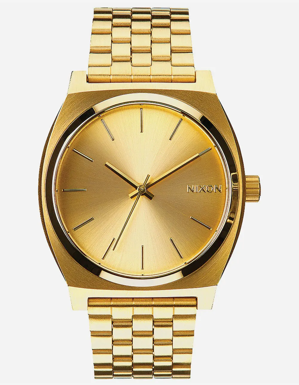 NIXON  Mens Time Teller Gold Watch