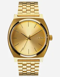 NIXON  Mens Time Teller Gold Watch