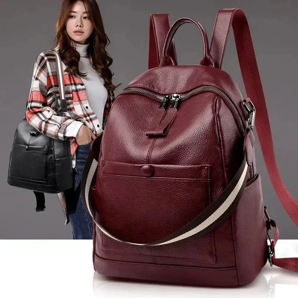 Sleek Premium Leather Backpack