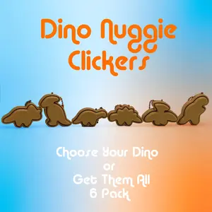 Dino Nugget 3D Printed Fidget Clicker - Get 1 or collect all 6