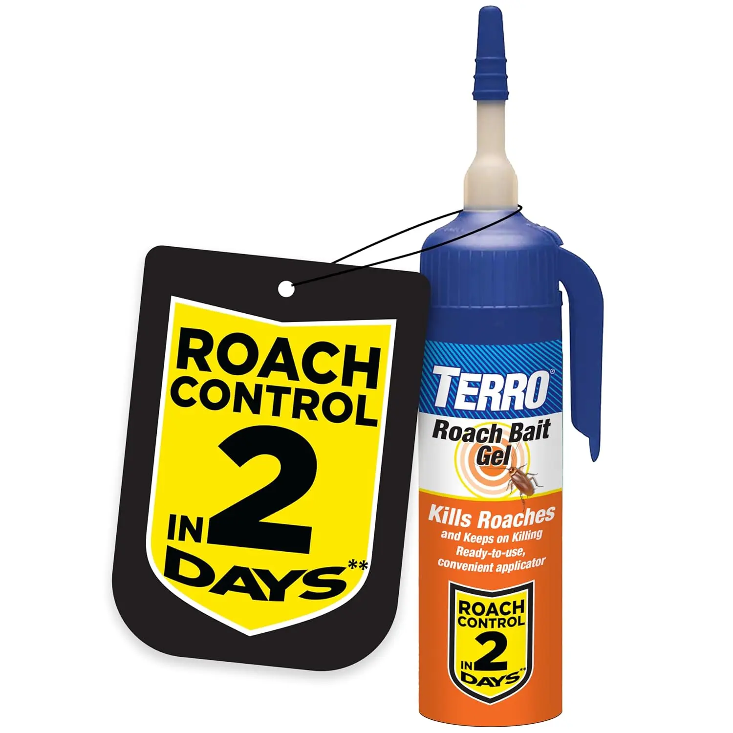 TERRO Cockroach Gel Bait Killer 3oz, Fast-Acting Indoor Roach Destroyer for Kitchen & Bathroom