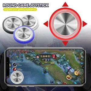 Round Game Joystick Metal Button Controller with Box Easy Chicken Dinner For Mobile Phone Rocker Tablet Android Iphone handheld gaming console