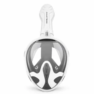Premium Full Face Snorkel Mask for Adults, 180° Panoramic View, Advanced Dry Top System, Easy Breathing, Anti-Fog Anti-Leak, Food-Grade Silicone, GoPro Mount Snorkeling Gear