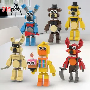 Five Nights Security Room Building Block Toy for Adult, Security Room Fredy Building Set Five Nights Game Toys Merch Suitable for Halloween Birthday Gift Building Blocks Model