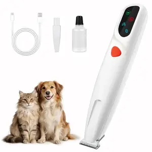 Pet Professional Grooming Trimmer, Type-C Charging Port, Waterproof, 18mm Ceramic Blade, LED Illumination, Dual-Speed Control, USB Rechargeable Design, Suitable for Paws, Eyes, Ears, Face, and Hips, Applicable to Dogs and Cats, Grooming Trimming Tool