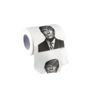 BigMouth Inc Donald Trump Toilet Paper - Novelty Presidential Toilet Tissue Features The President’s Face - Usable Roll of Paper, Makes a Hilarious Gag Gift