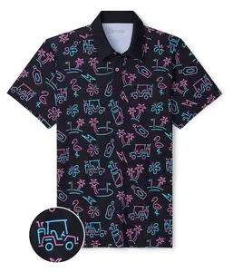 Men's Glowing Game Golf Polo