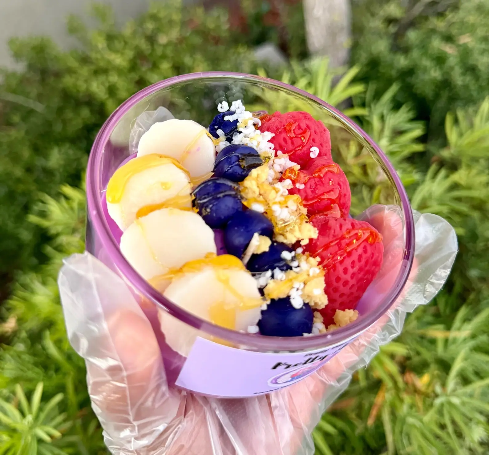Açaí Bowl Candle | Realistic Dessert Candle with Strawberries, Banana & Granola | Fruit Candle Home Decor Gift