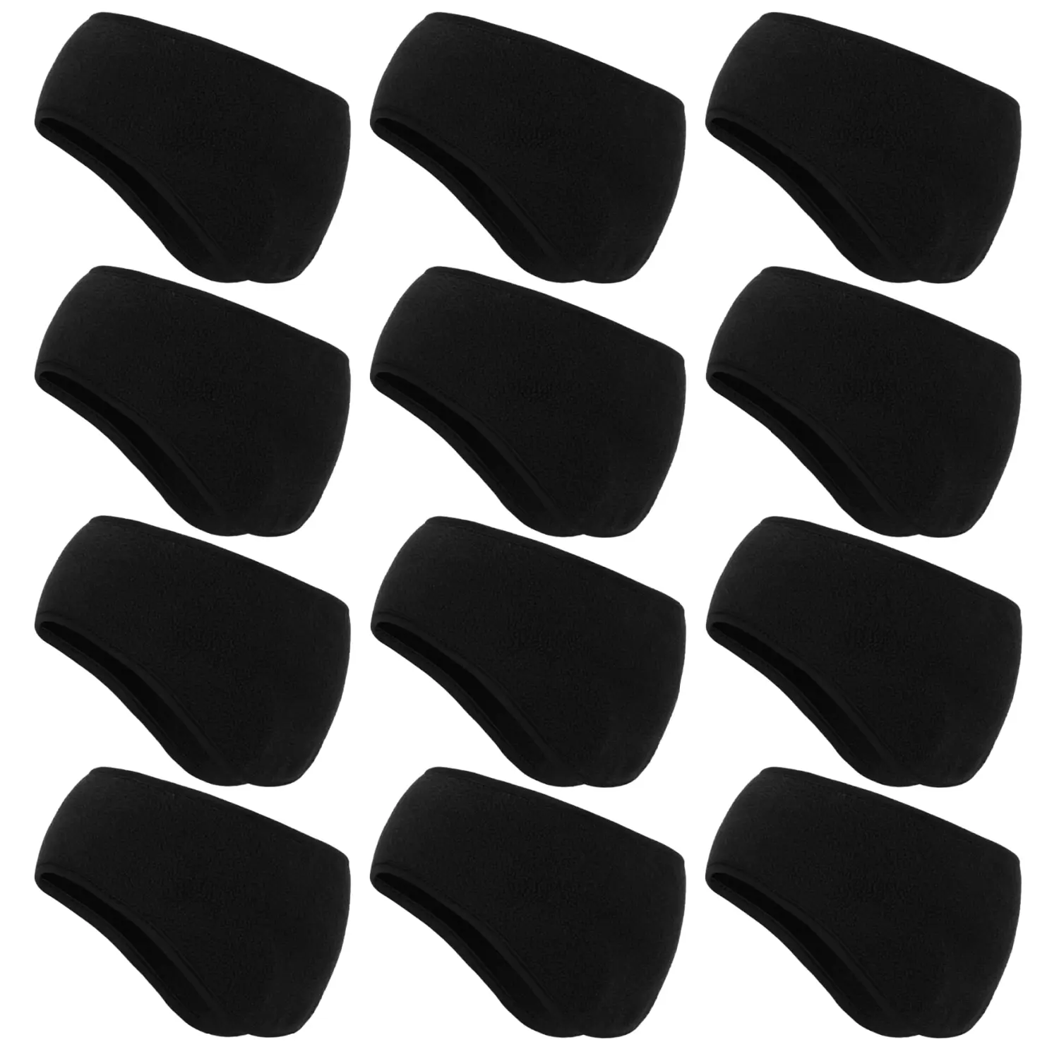 12PCS Ear Warmer Headbands Winter Ear Muffs Running Sport Full Cover Headbands for Men Women Ski Running Cycling Outdoor