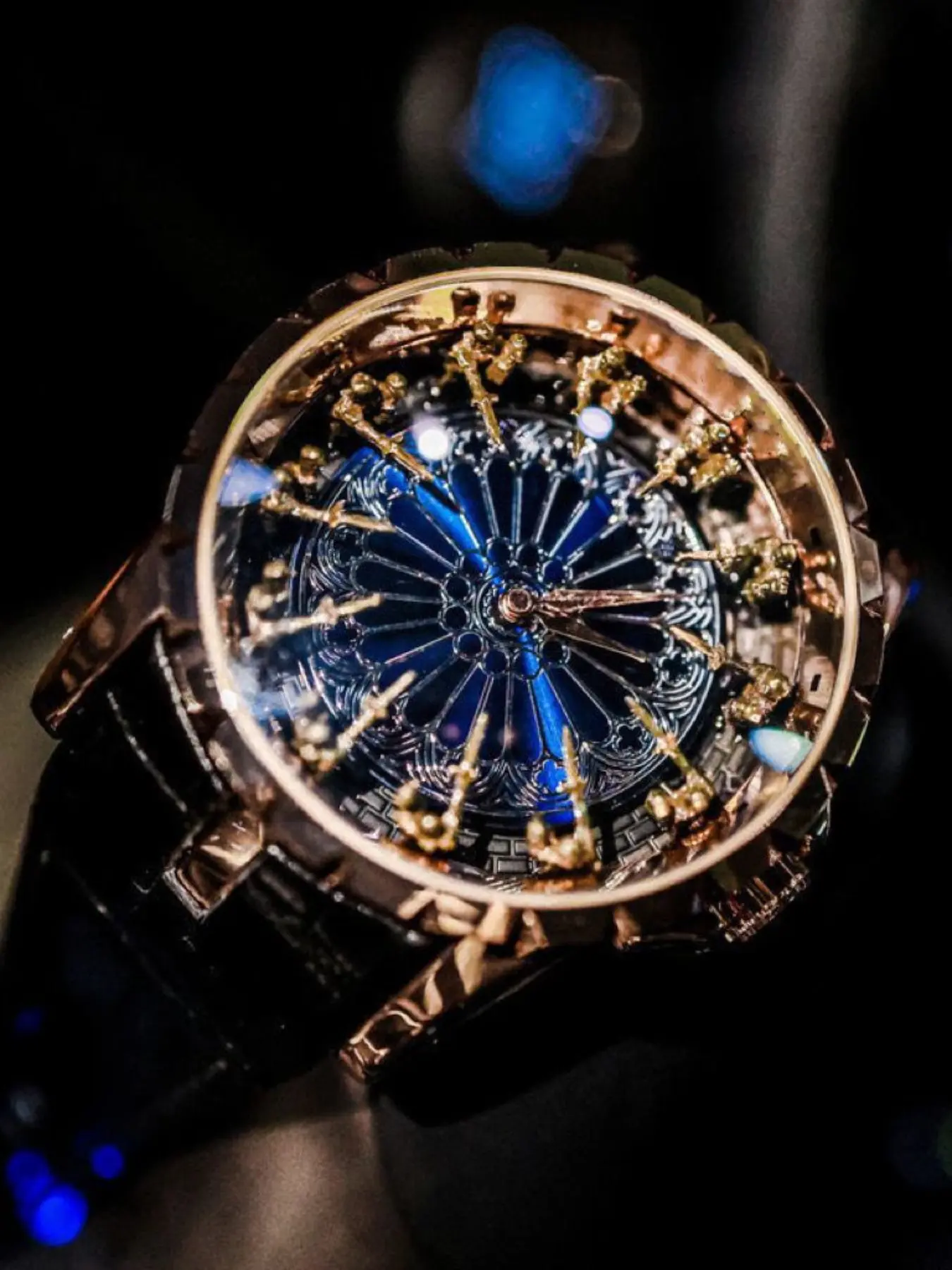 Men's Quartz Analog Wristwatch, Analog Quartz Movement, Casual Style Round Dial Design, Alloy Material & Mineral Glass, All-Season Wearable, Skeleton Watches, Casual Fashion Watch