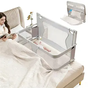 120cm × 50cm × 70cm (3.937 ft × 1.640 ft × 2.297 ft) — A foldable, height-adjustable bedside safety rail compatible with various bed types. Featuring a breathable mesh design, it ensures excellent airflow to prevent stuffiness