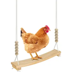 Arc-Shaped Chicken Swing Perch Enrichment Toys Handmade,Chicken Accessories for Chicken Coop Decor,Run,Playground  Haves,Essentials Supplies for Real Chickens,Hens