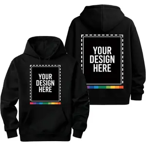 US Warehouse Wholesale Custom Hooded Pullover Hoodie Men Unisex Adults Cotton Ployster Blend Personalized Photo Logo Autumn