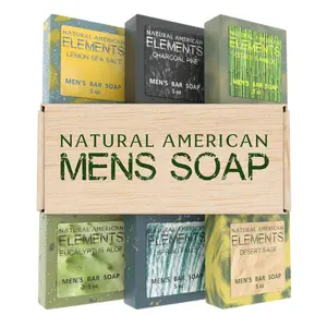 NATURAL AMERICAN ELEMENTS Bar Soap – All Natural, Essential Oils, Organic Shea Butter, No Harmful Chemicals - 5 oz Soap Bar