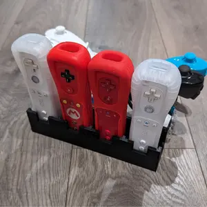 Nintendo Wii Remote and Nunchuck Stand - Handcrafted Holder for Nintendo Accessories - Perfect for Gaming Enthusiasts | 3D Printed