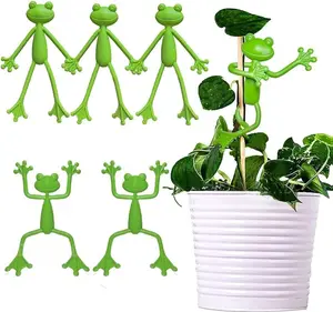 (5Pcs)Frog Plant Stand, Frog Plant Holder, Flower Pot Hugger Plant Climbing Fixture Clips, Cute & Stable Support, Make Your Plants Stand More Upright, For Indoor, Outdoor