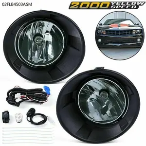 Fit For 2010-2013 Chevy Camaro Smoked Lens Fog Lights Lamp+Wiring+Switch Set