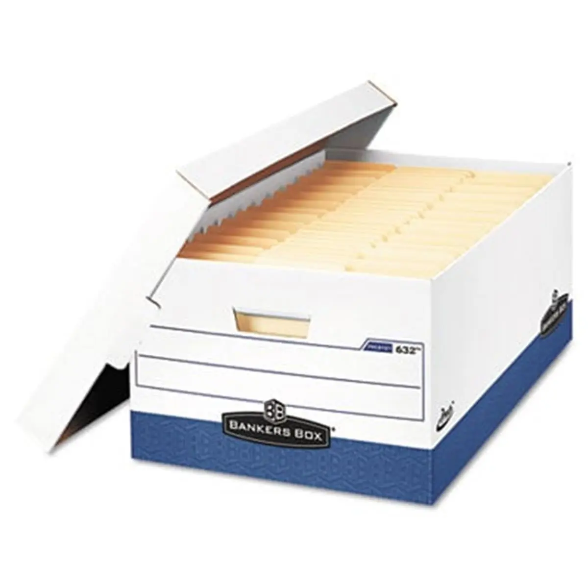 212 MAIN Presto Instant Assembly Paper File Organizer - WE Series Heavy Duty Cardboard File Storage Box, 24in Legal Size (15x24x10in), 12 per Carton, Lid Locks, Important Document Organizer for Office Filing, Stacking, Transport