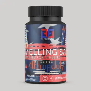 Fit Fusion Labs 4th of July Smelling Salts - Activated - Ready to Use in Sports, Powerlifting, Hockey, Weightlifting, Boxing