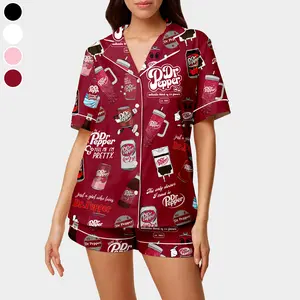Dr Pepper Girlies Pajamas, Dr Pepper Lover Sleepwear, So Cute Loungwear, Gift for Her, Gift for Mom