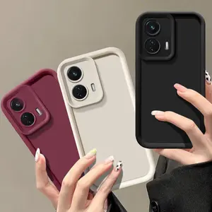 For Motorola Moto G35 phone case anti drop, Shockproof protective cover, Smartphone luxurious candy frosted soft shell, ideal for daily use, matte color phone case, durable and lightweight design, Casing, Accessories