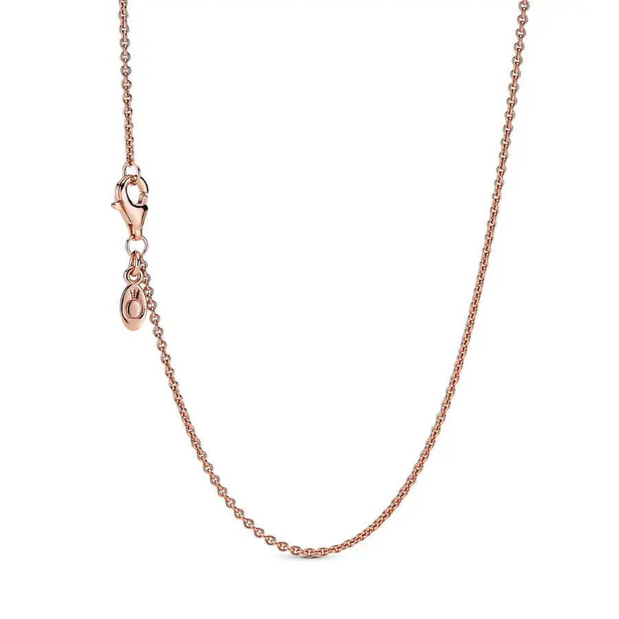 Pandora Festive Bell Charm & Necklace Gift Set B802277-1, Unisex Silver Jewelry Set for Adults, with Star Hearts, Heart Shaped Cut Outs, Cable Design