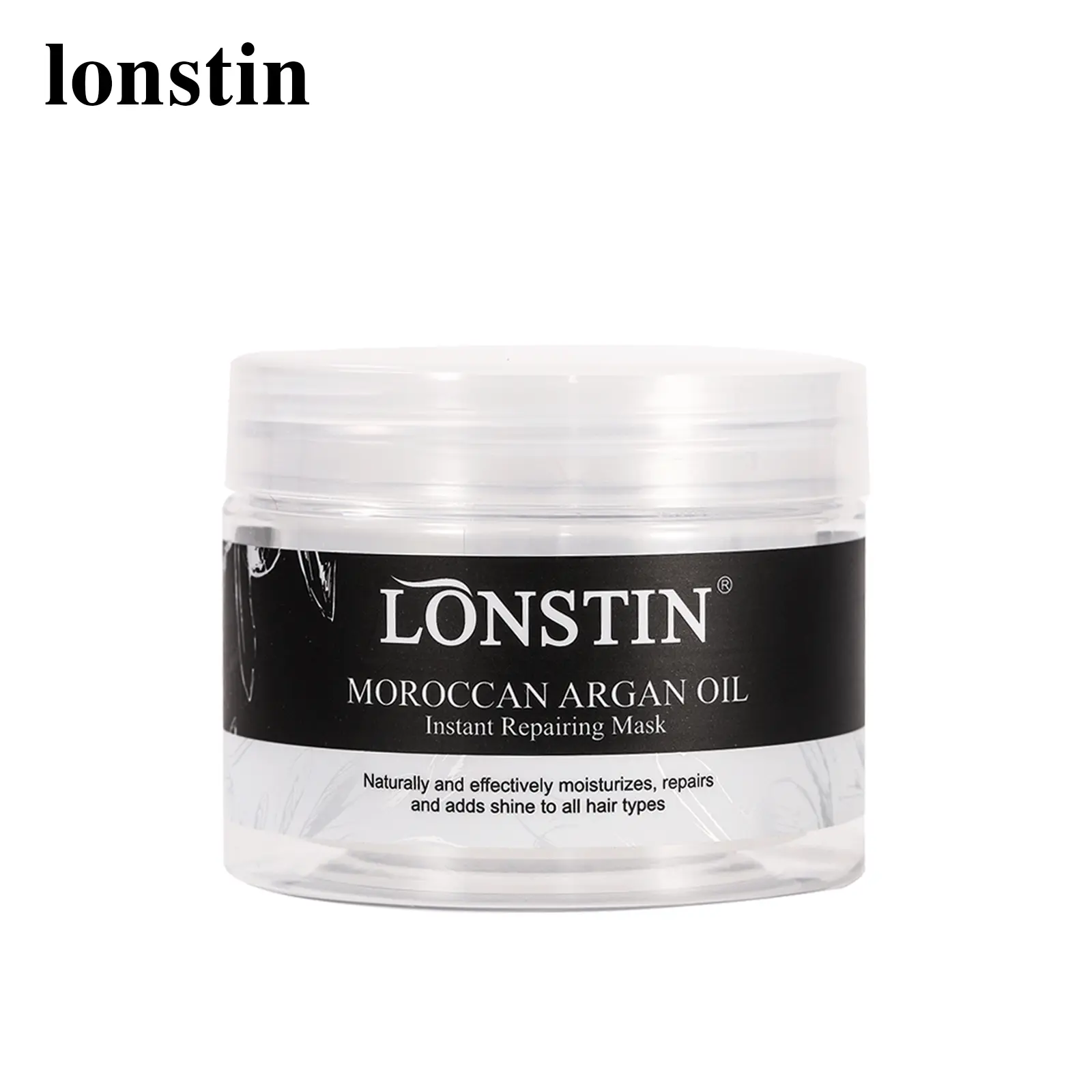 Lonstin Small Sample (3.38floz 100ml) Collagen Hair Care Deep Repair Conditioning Hair Argan Oil Mask Serum All Hair Types free Haircare Frizz Salon Thinning