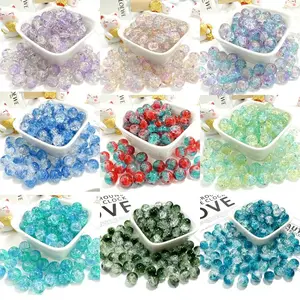 glass beads mixed for diy jewelry making - open in live