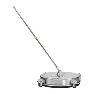 【FathersDayGift】VEVOR 18" Pressure Washer Surface Cleaner 4 Wheels 4000 Max PSI 2 Extended Wands