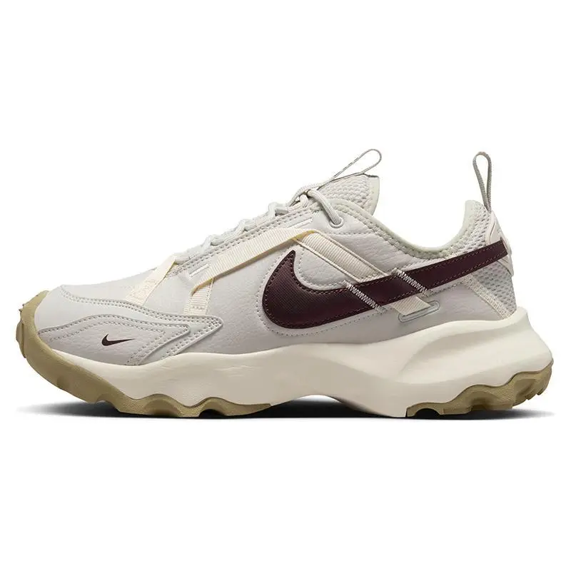 Nike Women's TC 7900 Light Bone Burgundy Crush' Minimalist Comfort Low Top Sneakers DD9682-003