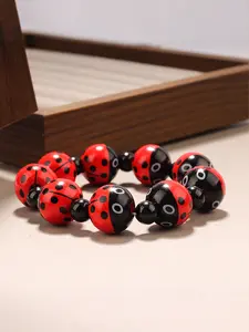 Cute Insect Pattern Ladybug Bracelet, Gender-Neutral Jewelry, Perfect Holiday Gift for Kids