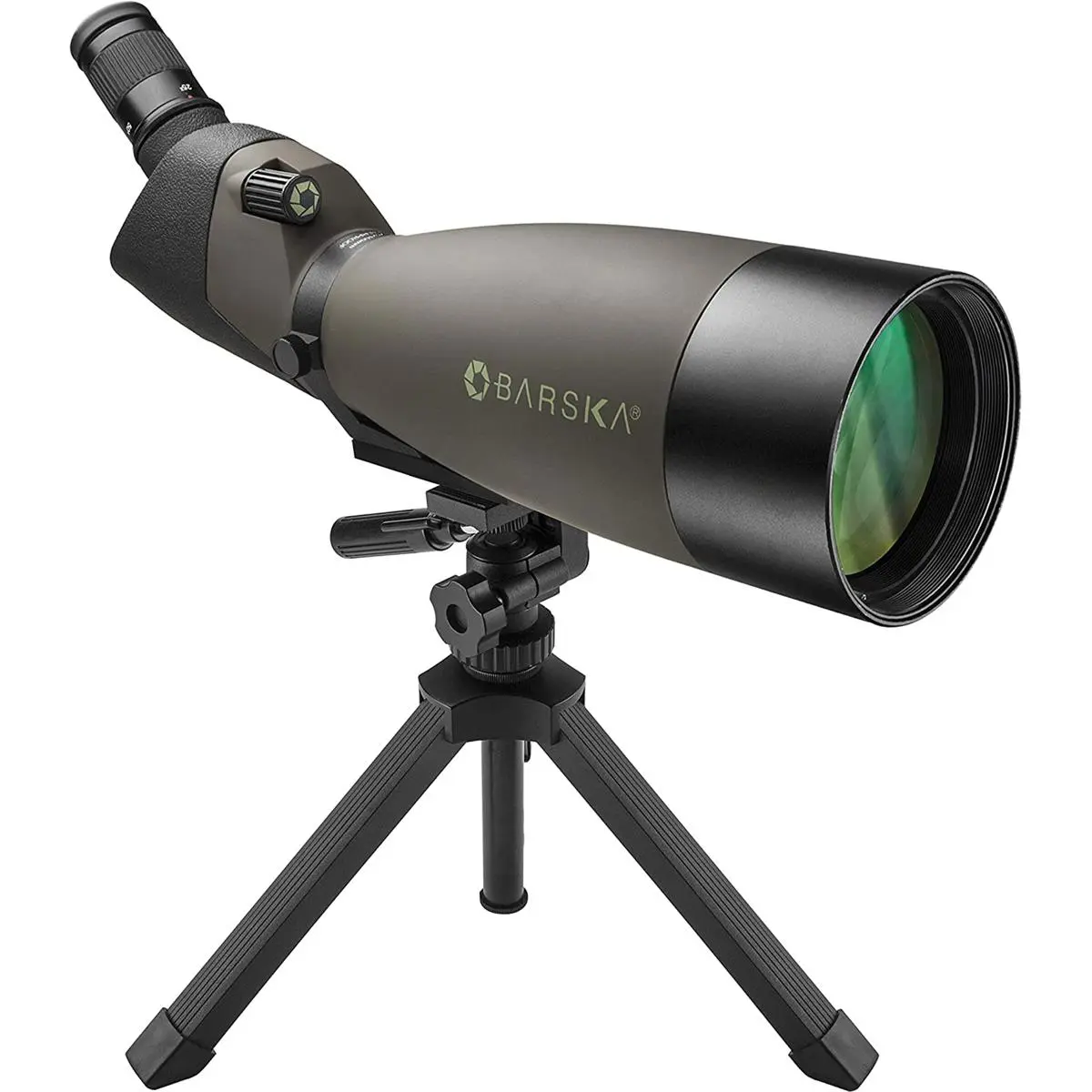 Barska 25-75x100 WP Blackhawk Spotting Scope with Tripod, Angled, Bak4 Porro Prism, Multicoated, Waterproof, Fogproof