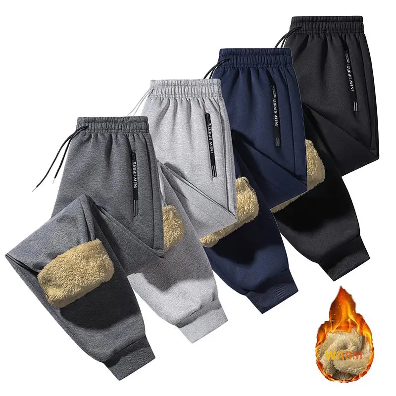 Men's Fitted Athletic Jogger Pants, Fleece-Lined with Zipper Pockets and Elastic Waist for Casual Running and Lounge Wear, Athletic Joggers Pants, Casual Comfy Jogger