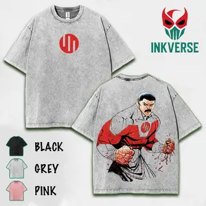 Thragg Viltrumite Invincible Universe v2 , Invincible ss4 Comics T-Shirt, TV Show Comics Washed T-shirt invincible war graphic tee Menswear streetwear lover