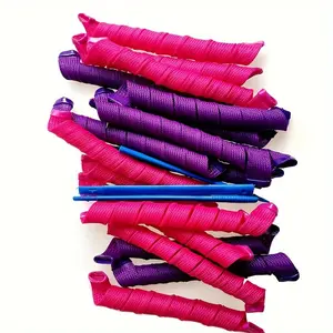 30PCS Heatless Hair Curlers Set| 11.8 Inch Spiral Curls Styling Kit| No Heat Wave Hair Rollers with Styling Hooks| Overnight Magic Hair Spools for Long & Medium Hair| Damage-Free Hair DIY